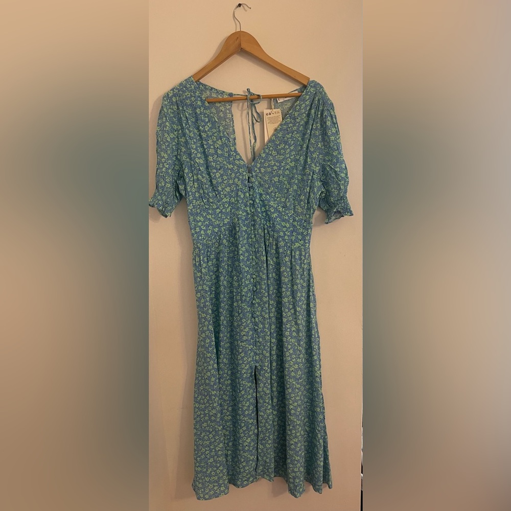 MANGO floral print maxi dress